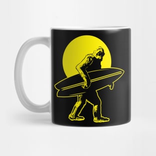 Bigfoot Surfer Mug